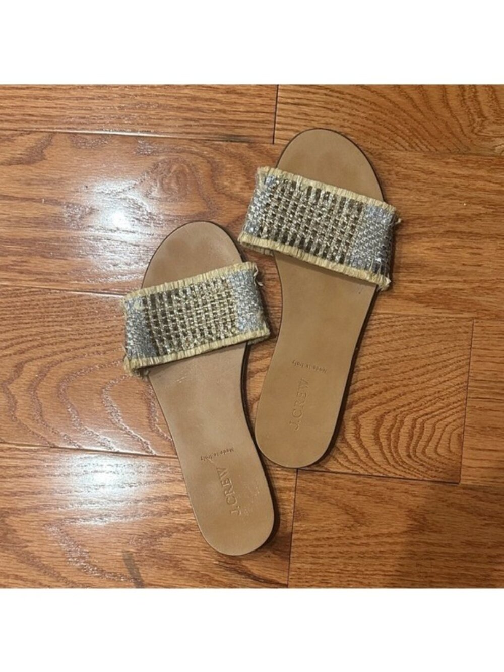J. Crew Women's Sandals in Silver and Tan